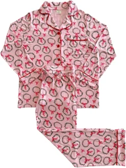 Women's Lounge Set, Wreath Pink