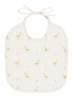 Woven Tie Bib, Geese
